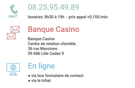 banque casino contact france